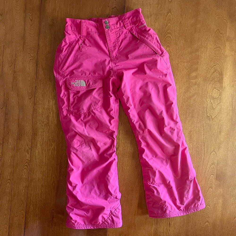 The North Face pink snowpants M 10/12